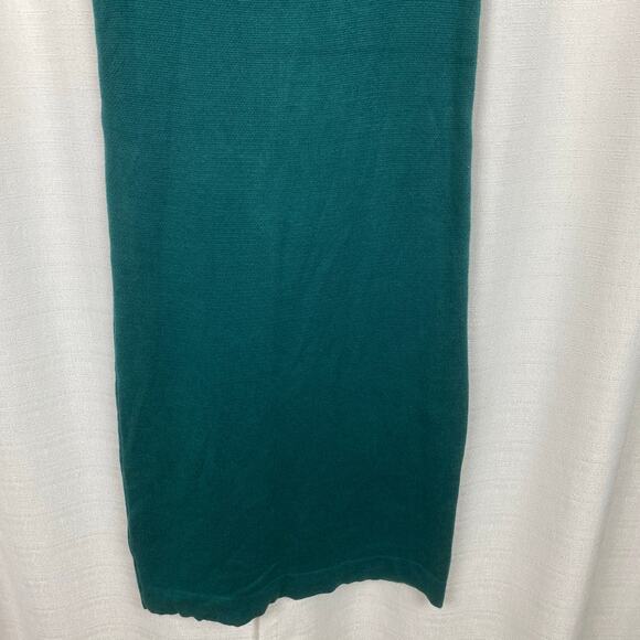 ModCloth Green Multi Chevron Sweater Midi Dress Sz.M - Picture 9 of 11